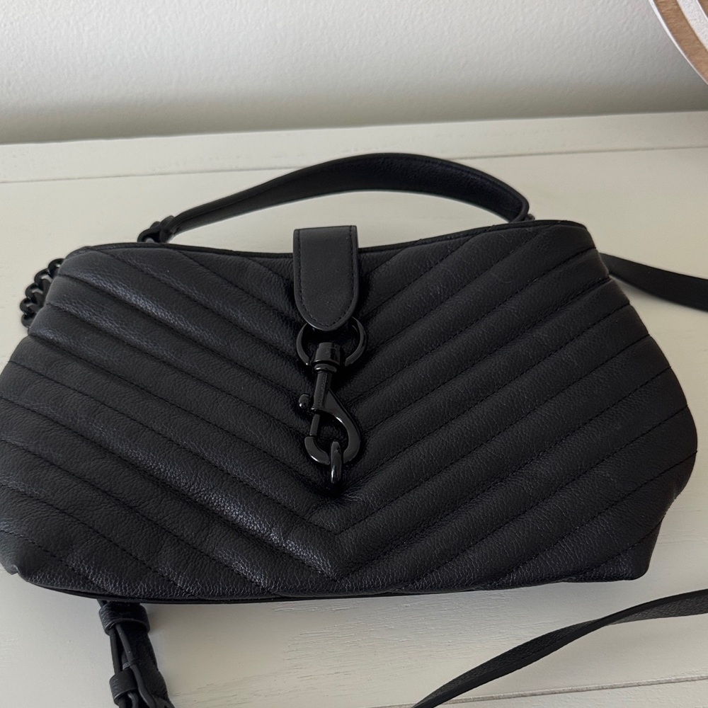 Rebecca Minkoff Black Chevron Crossbody Bag